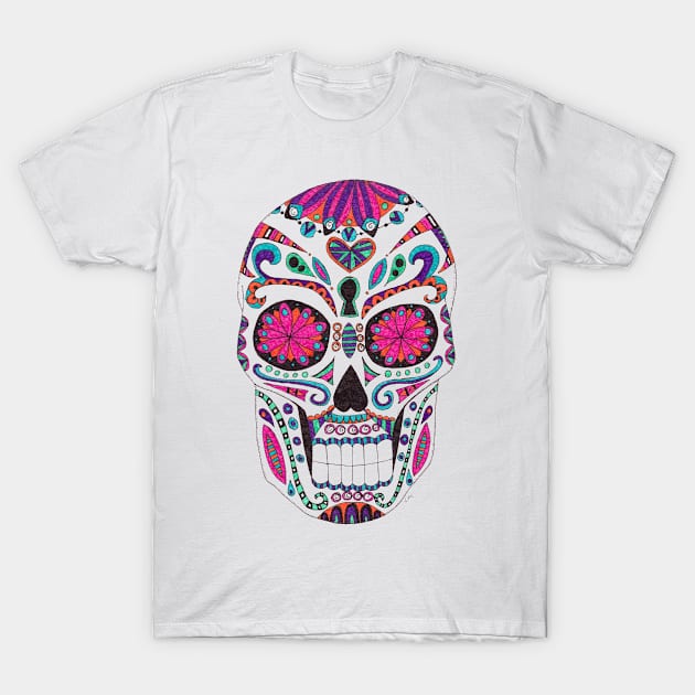 Sugar Skull T-Shirt by LauraKatMax